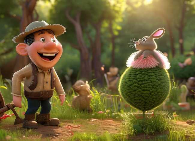 小故事配上插图（儿童寓言故事插画-我最喜欢的寓言故事是守株待兔怎么画插图）