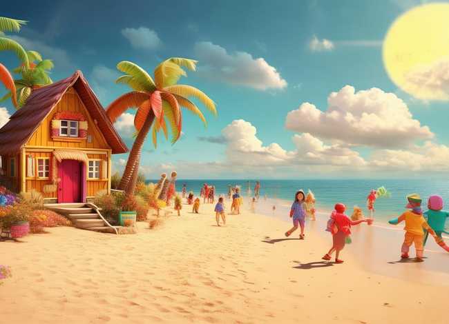 儿童童话怎么画（沙滩上的童话怎么画）