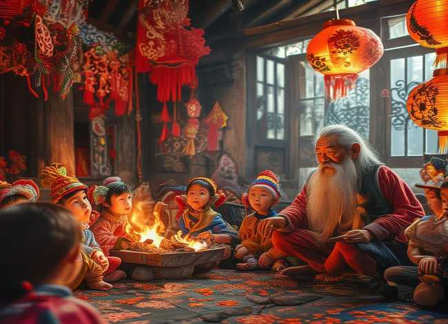 除夕儿童故事；关于春节的儿童故事大全