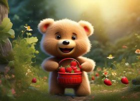 小熊的水果故事内容；小熊买草莓的故事