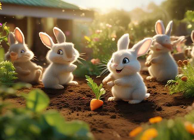 儿童讲故事小兔子种萝卜，中班教案《小兔子种萝卜》