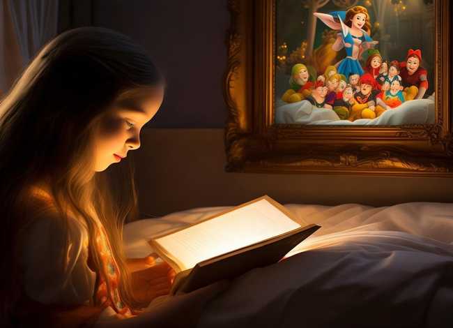 白雪公主儿童故事睡前在线听，睡前故事《白雪公主和七个小矮人》#童话故事