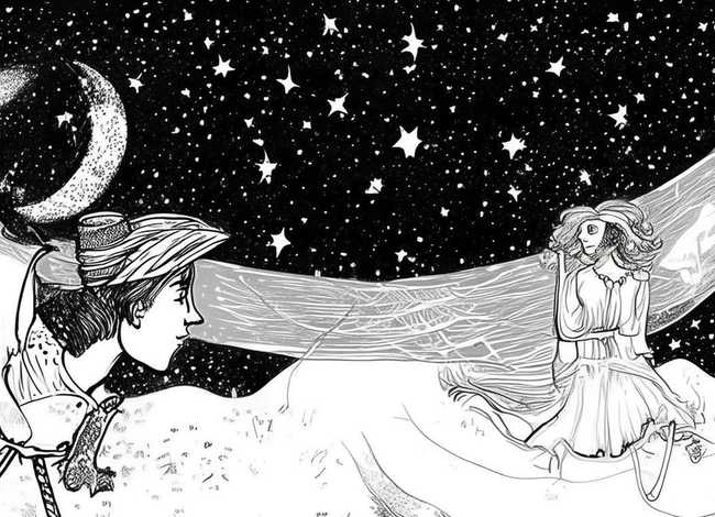 牛郎织女连环画简笔、连环画怎么画牛郎织女 简笔画