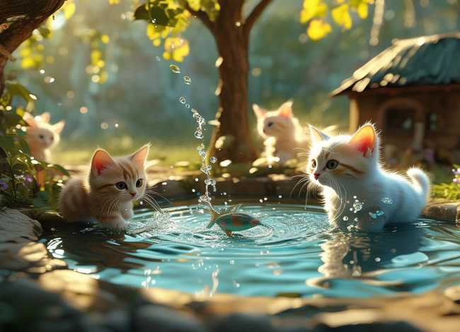 幼儿童话故事100篇小猫钓鱼 - 学写童话故事300字 幼儿童话故事100篇小猫钓鱼 - 学写童话故事300字