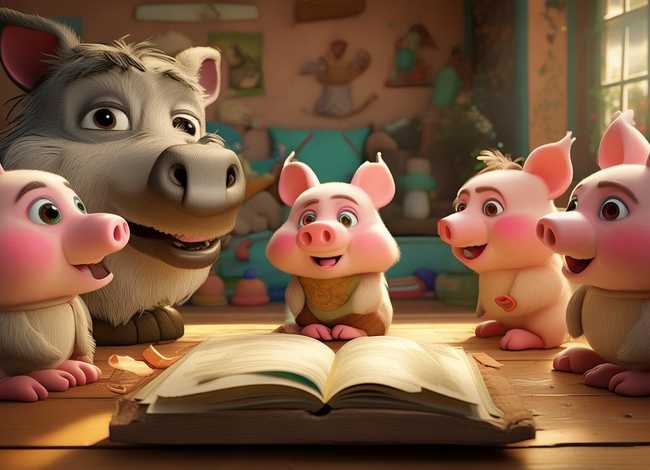 儿童小猪故事大全整理、三只小猪的故事 儿童睡前故事 经典童话故事