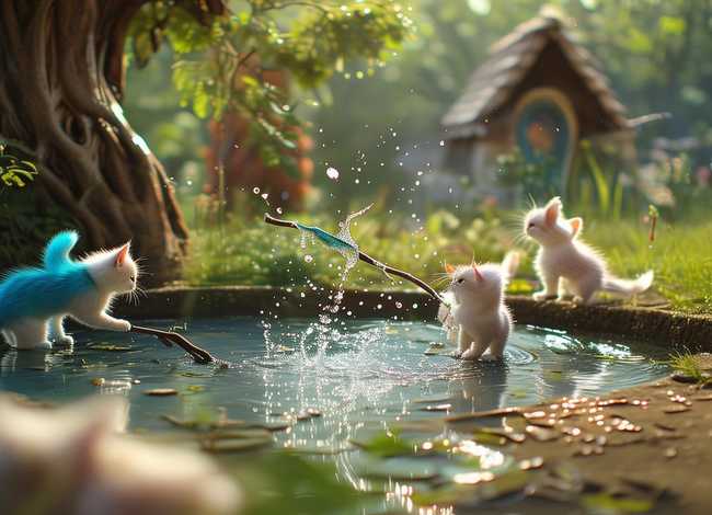 幼儿童话故事100篇小猫钓鱼 - 学写童话故事300字 幼儿童话故事100篇小猫钓鱼 - 学写童话故事300字