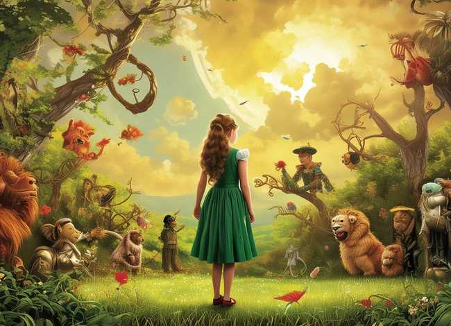 绿野仙踪童话故事；绿野仙踪讲的什么故事,出自于哪里的童话