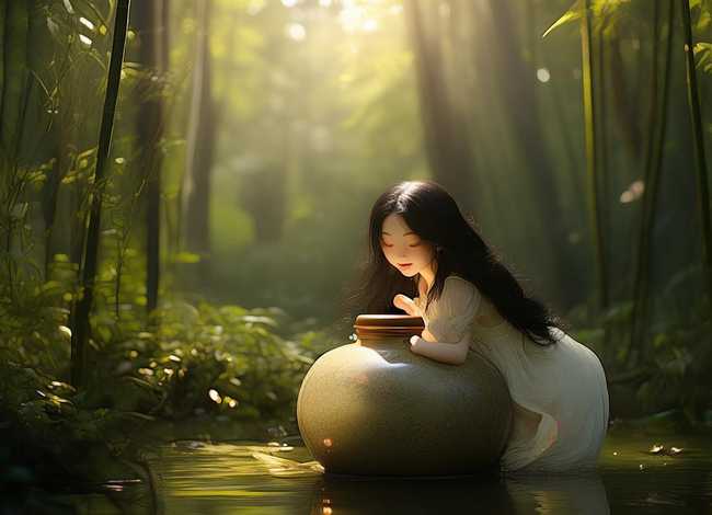 小学生田螺姑娘民间故事范例，田螺姑娘民间故事