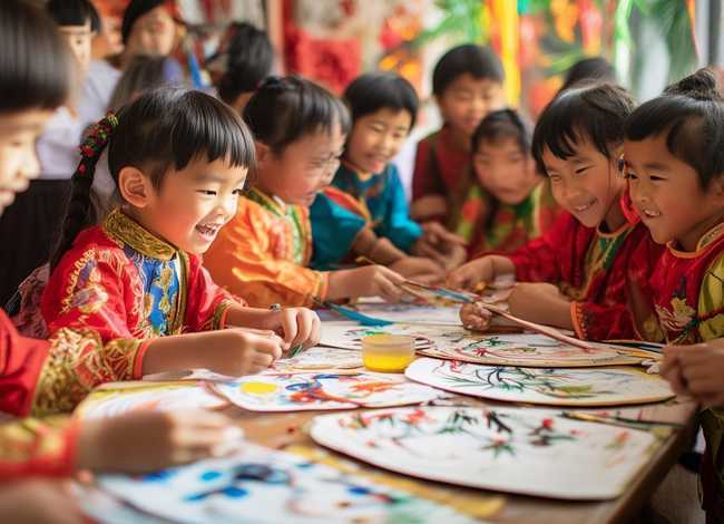 端午节儿童画画；7∽10岁端午节画画