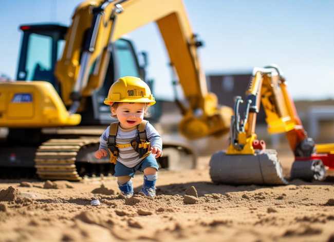 挖掘机幼儿故事 - 四岁孩子看的工程车的故事