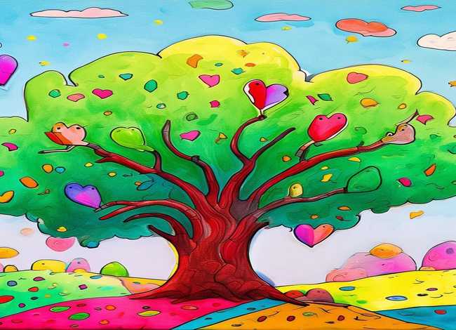 鸟树儿童画；儿童画一棵树怎么画