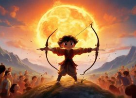 后羿射日神话故事儿童（后羿的故事是什么）