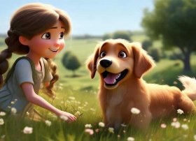 动画片牧羊犬的故事（关于一只狗和一个小女孩的动画片）