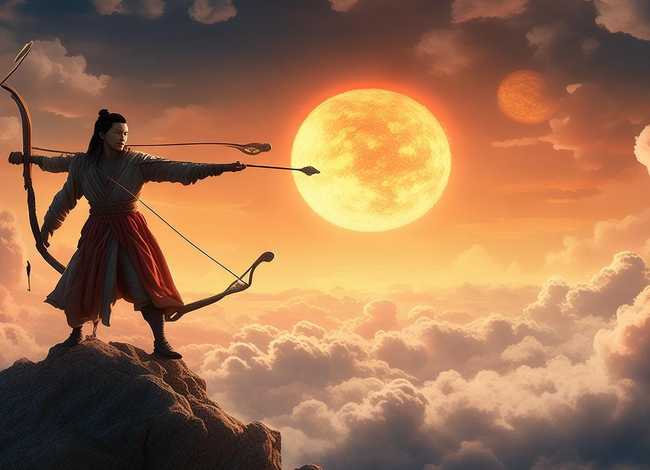 后羿射日的故事儿歌；后羿射日这个成语故事的意思
