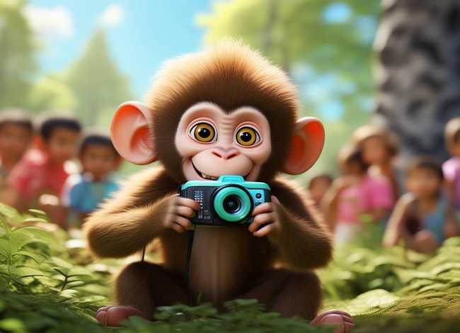 适合少儿演讲的故事，适合演讲的中班幼儿故事《小猴子拍照》
