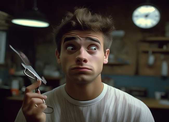 理发店的故事；一个笑话没看懂一个小伙子到理发店理发,他问-“理发得等多长时间
