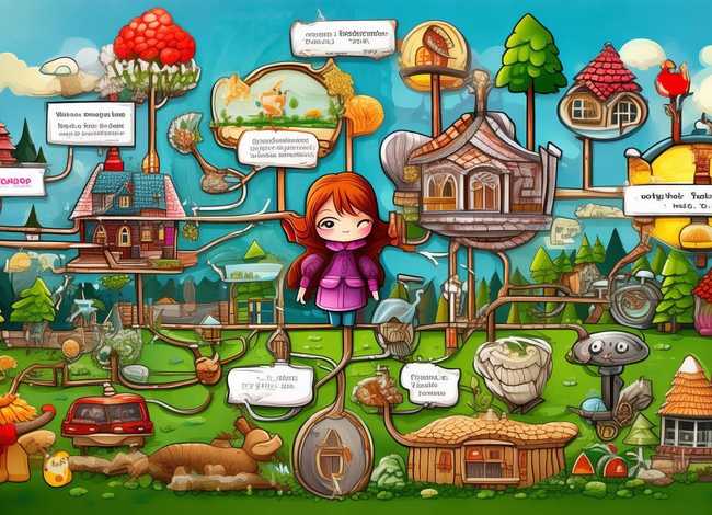 儿童故事思维导图，思维导图做故事分析--小红帽