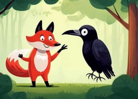 儿童故事鸟鸦和狐狸的故事（狐狸与乌鸦的儿童故事）