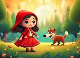 儿童动画儿童故事大全免费播放，小红帽大灰狼的故事 童话故事 睡前故事 儿童