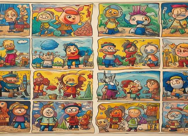 儿童故事优秀作品美术；儿童连环画作品