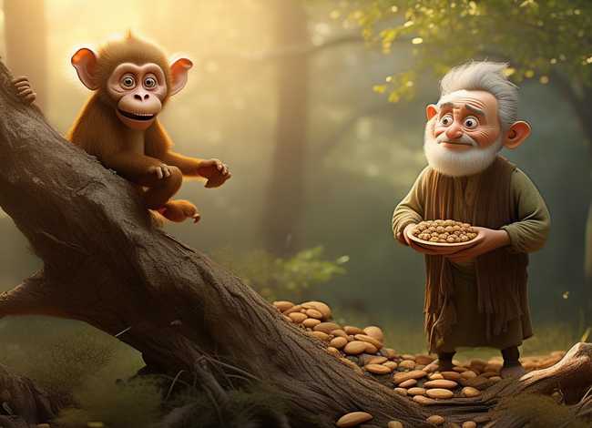 朝三暮四儿童故事;庄子寓言故事-朝三暮四(又名-狙公赋芧) 朝三暮四儿童故事;庄子寓言故事-朝三暮四(又名-狙公赋芧)