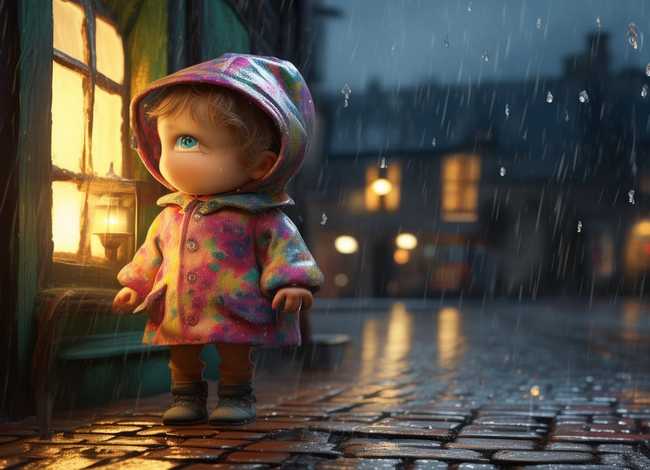 儿童故事下雨天的夜晚（雨中的故事）