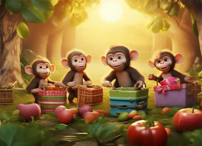 儿童睡前神话故事8岁至12岁、睡前故事大全-猴子搬家