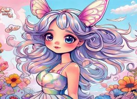 儿童漫画图片大全可爱 - 漫画人物图片,漂亮女孩,不要Q版