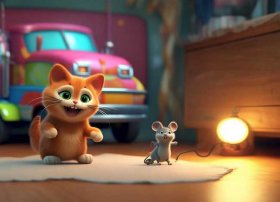 儿童睡前故事猫和老鼠在线播放 - 儿童睡前猫和老鼠的故事-大货车的儿童睡前