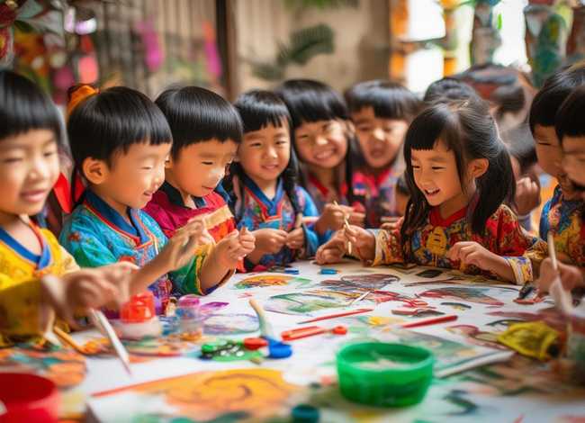 端午节儿童画画；7∽10岁端午节画画