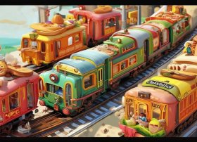 食物的故事绘本（肚子里有个火车站——绘本故事）