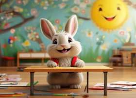 兔子的故事绘本（有趣的绘本解析分享第34天《小兔子去上学》）
