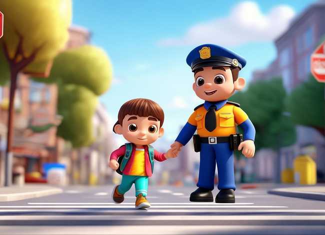 马路上的斑马线故事；幼儿过马路安全小故事