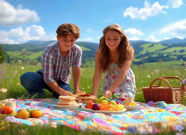 绘本《野餐》；提姆与莎兰去野餐内容简介