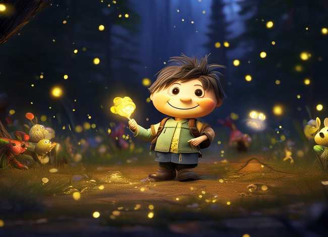 儿童带拼音绘本小故事（《萤火虫找朋友》儿童绘本故事分享）