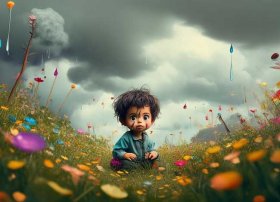 关于小朋友表情的故事、想象一下,如果小木耳只有哭的表情,又会有怎样的故事