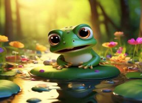 小青蛙的故事1-3岁（宝宝睡前故事-聪明的小青蛙）