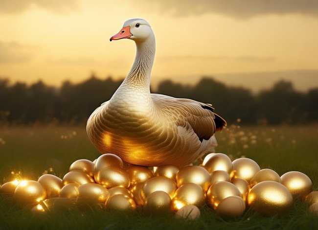 会下金蛋的鹅故事、下金蛋的鹅告诉我们什么道理