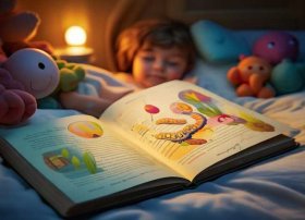 晚安儿童睡前故事在线听，《一寸虫》儿童晚安故事,有声绘本故事,幼儿睡前故