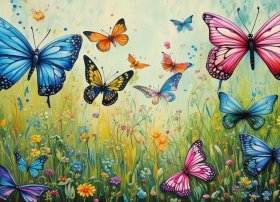 儿童蝴蝶绘画作品（蝶画蝶画简介）