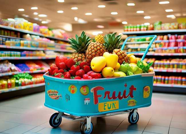 儿童水果车简笔画,超市里的东西咋画 儿童水果车简笔画,超市里的东西咋画