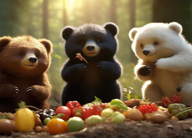 挑食的故事视频，三只小熊不挑食的故事