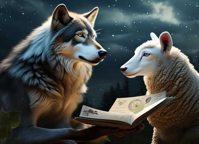 狼和羊的故事图片，狼和羊的寓言故事告诉我们什么道理