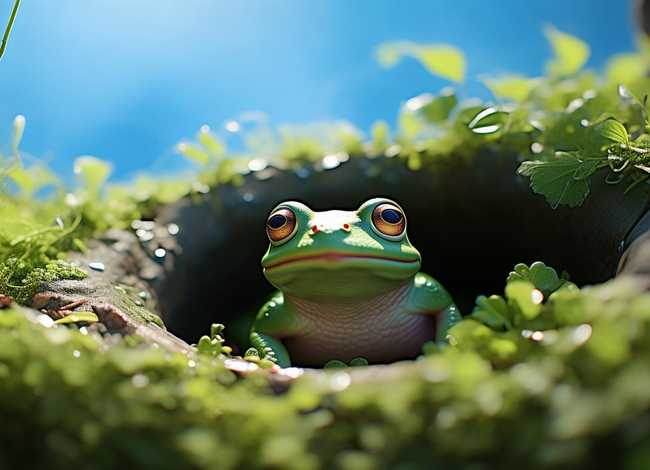 井底之蛙英文版故事简单儿童 找一个井底之蛙故事的英文版