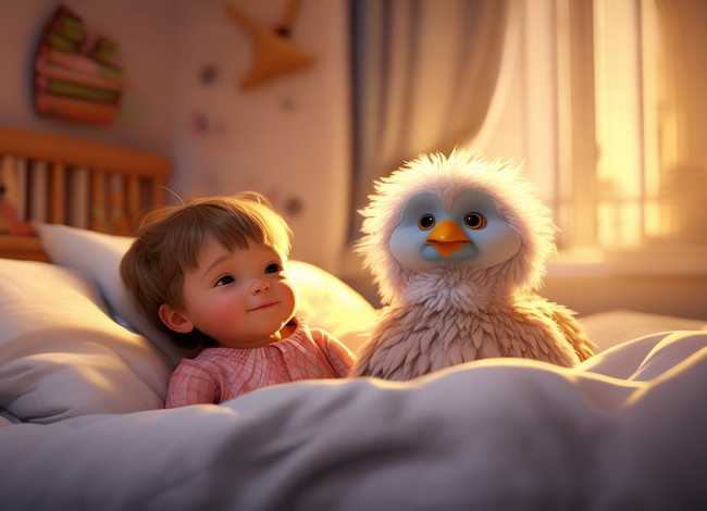 鸵鸟的故事儿童版、治愈系可爱暖心睡前小故事