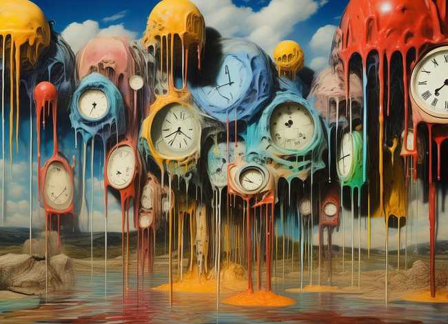 儿童涂鸦的名画、那个有好多时钟象化了一样往下流的那个画叫什么名字啊 儿童涂鸦的名画、那个有好多时钟象化了一样往下流的那个画叫什么名字啊