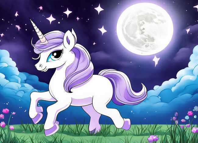 小马宝莉儿童涂色画（月亮公主怎么画）