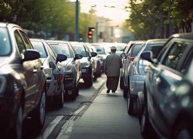 斑马线小故事，私家车绿灯前排队让行过马路老人,暖心的小故事你知道吗