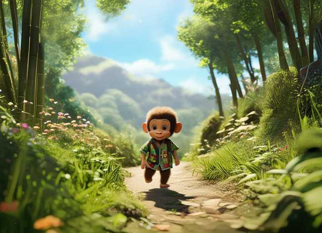 猴子的幼儿故事，小猴子下山故事