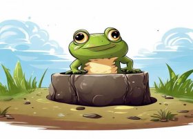 少儿成语故事简笔画；儿童简笔画-井底之蛙,了解成语的寓意和掌握绘画技巧